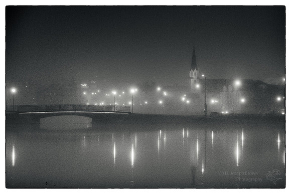 Tjörnin (The Pond) in the Rain- Central Rekjavik, Iceland