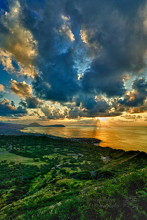 Sunrise atop Diamond Head - Oahu, HI