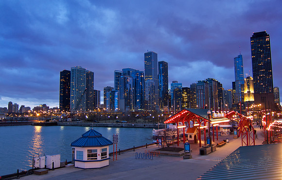 Navy Pier at Dusk - Chicago, IL