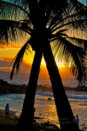 Sunset at Momma's Fish House - Maui, HI